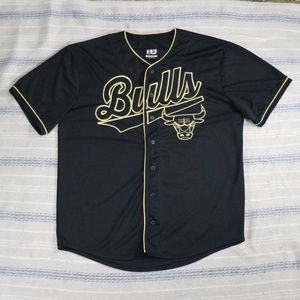 black and gold bulls jersey